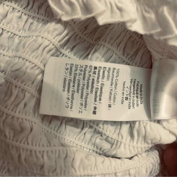 Crop white elastic top - Picture 5 of 5